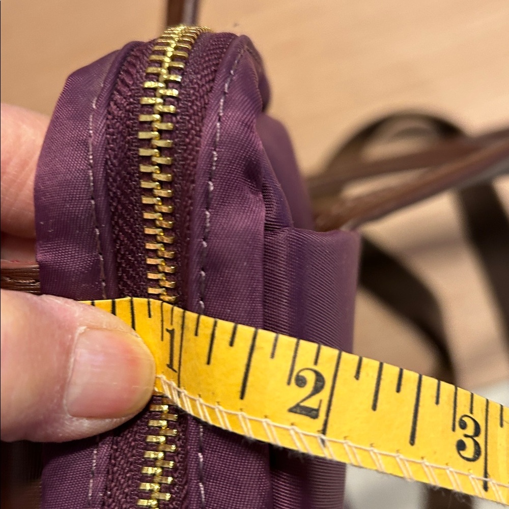 Purple Plum and Brown Laptop-Tablet-File Bag. - Picture 8 of 8